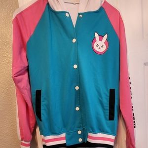 Overwatch anime meka hoodie with ears